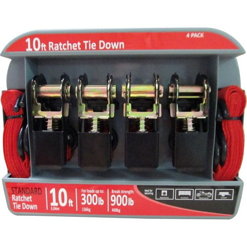 EK USA 19544P-W67-4PK Ratchet Tie Down,4 Pack EK USA 19544P-W67-4PK Ratchet Tie Down,4 Pack